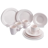 16 Piece Dinner Set Whistful White