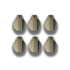 Thetford Matt Knickel Straight Knobs (6 pack)