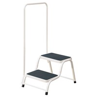 Quest White Double Step With Handrail (order in multiples of 6)